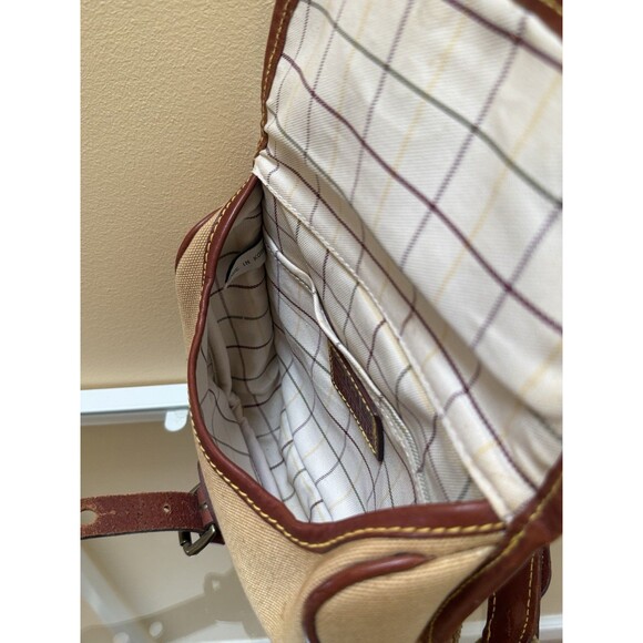 WATHNE Canvas Leather Waist Belt Bag With Buckle Adjustable Strap Vintage Tan - Picture 8 of 8